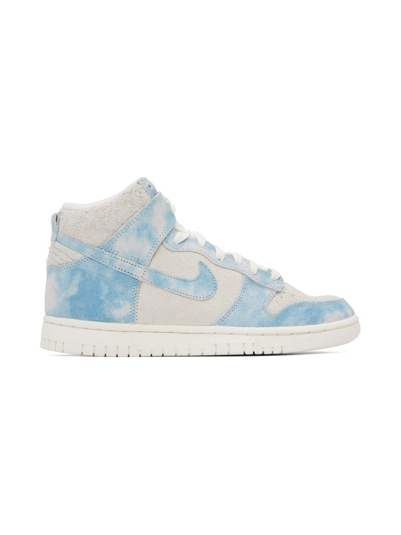 Off-White & Blue Dunk High SE Sneakers - 1