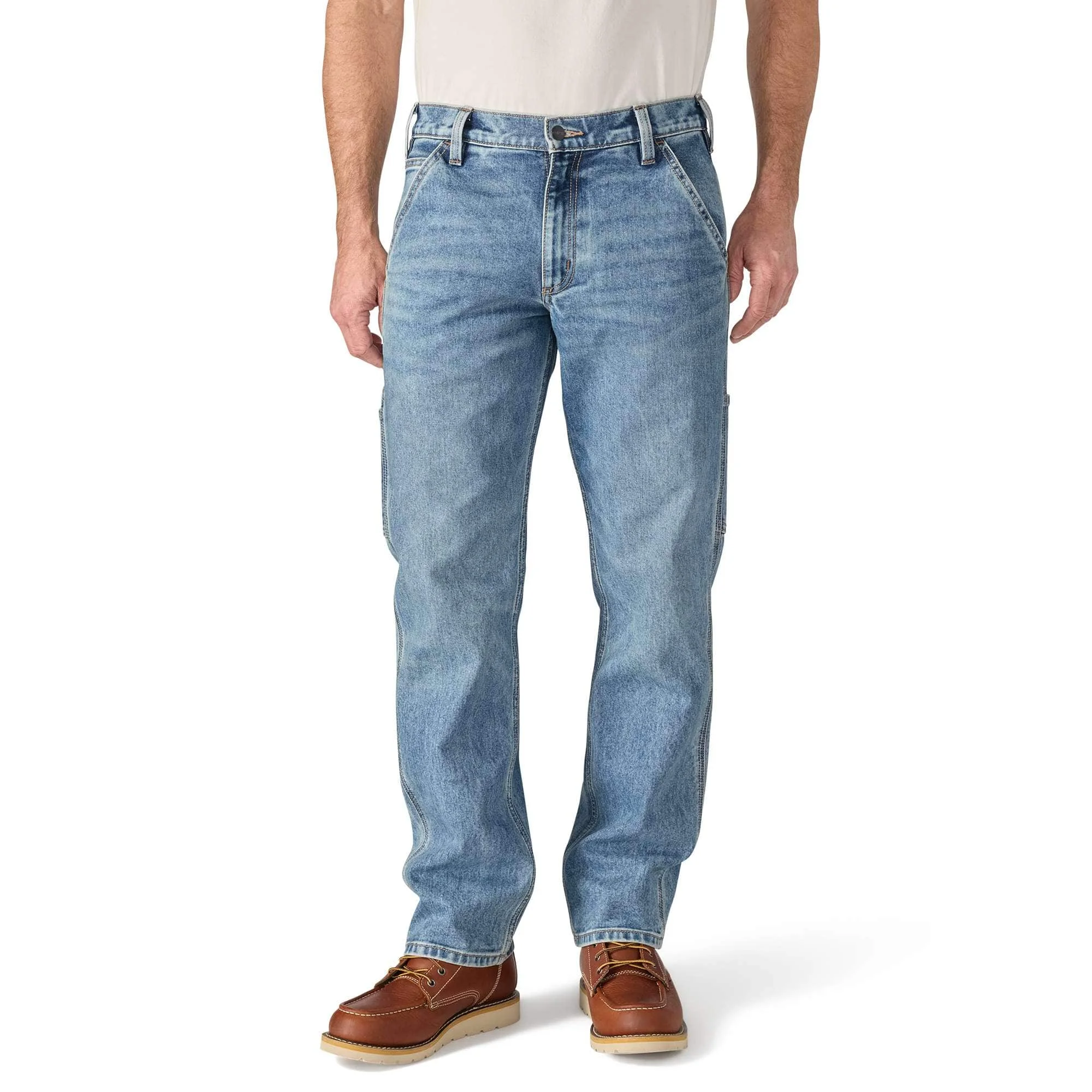 Relaxed Straight Rugged Flex™ Denim Dungaree - 1