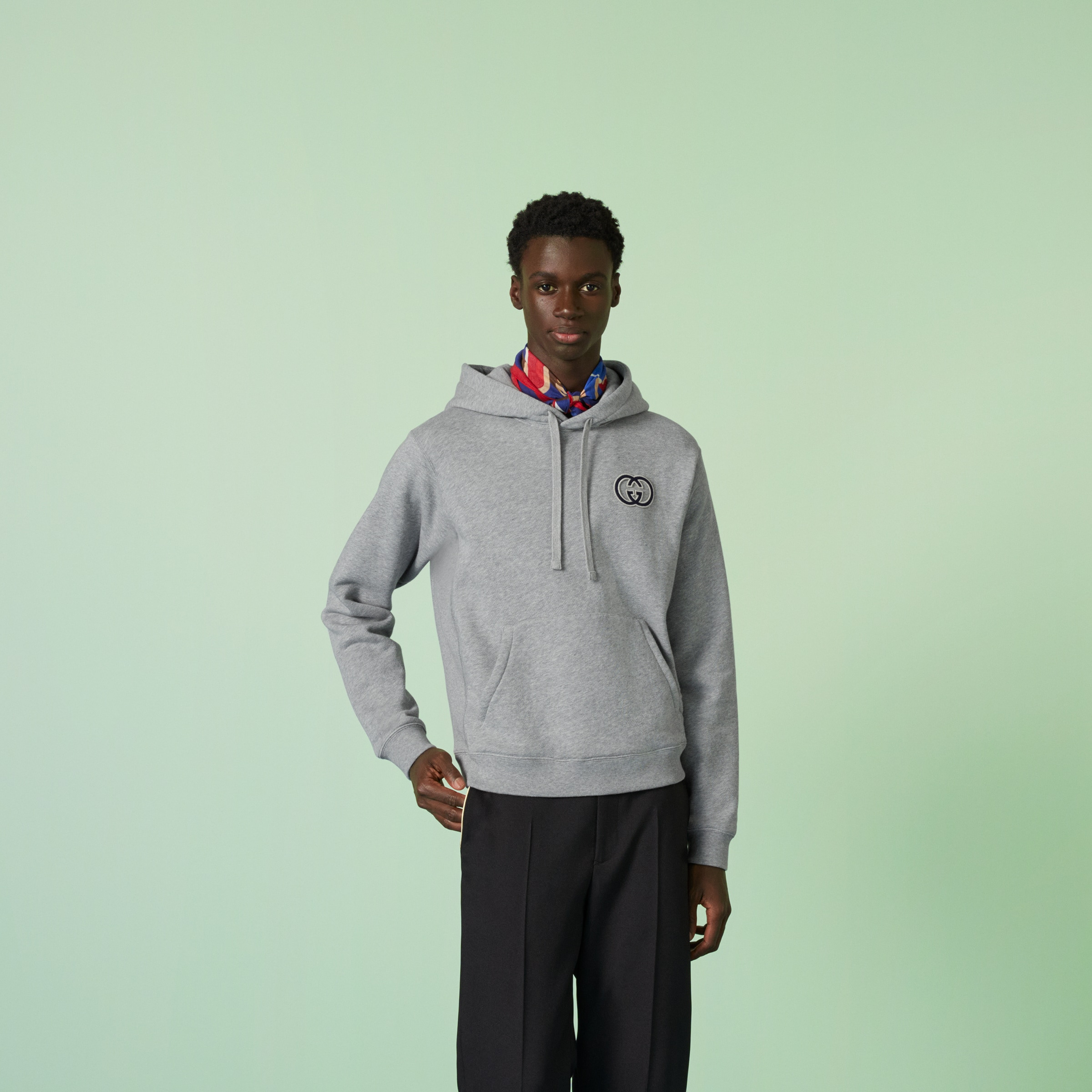 Cotton jersey hooded sweatshirt - 7