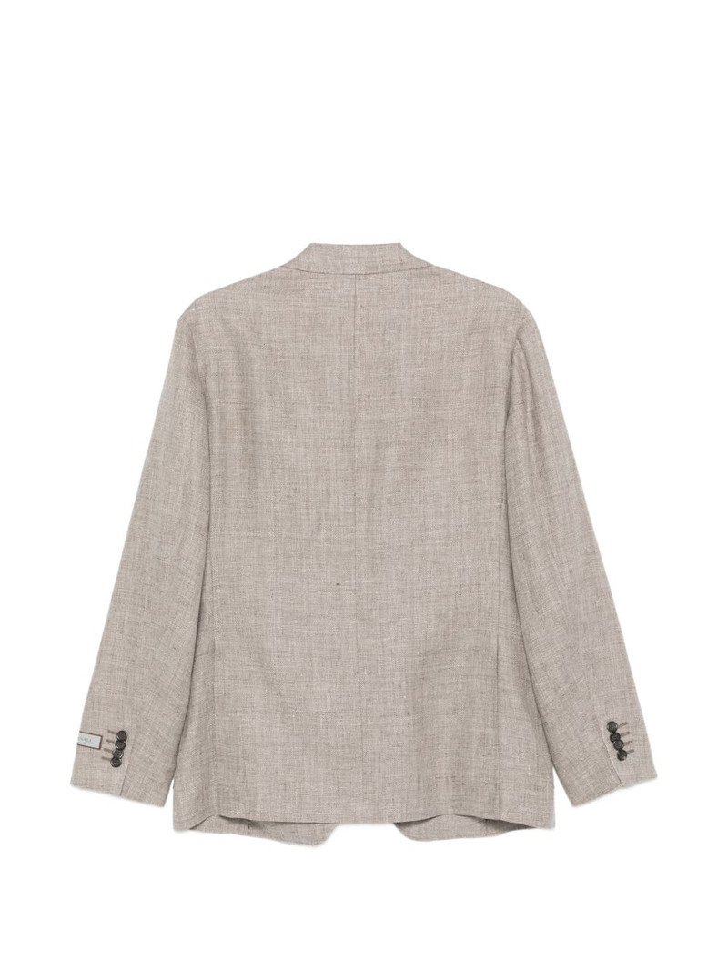 Canali button-fastening blaser outlook