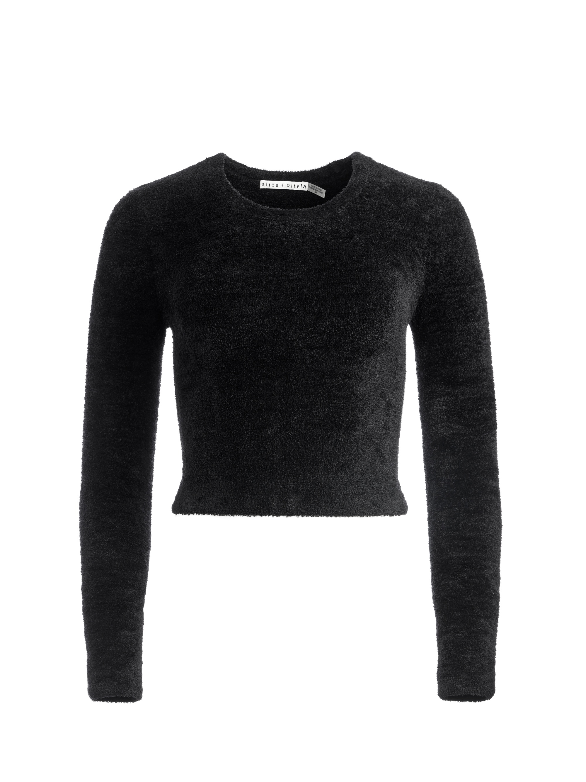 CIARA CREW NECK CROPPED SWEATER - 1