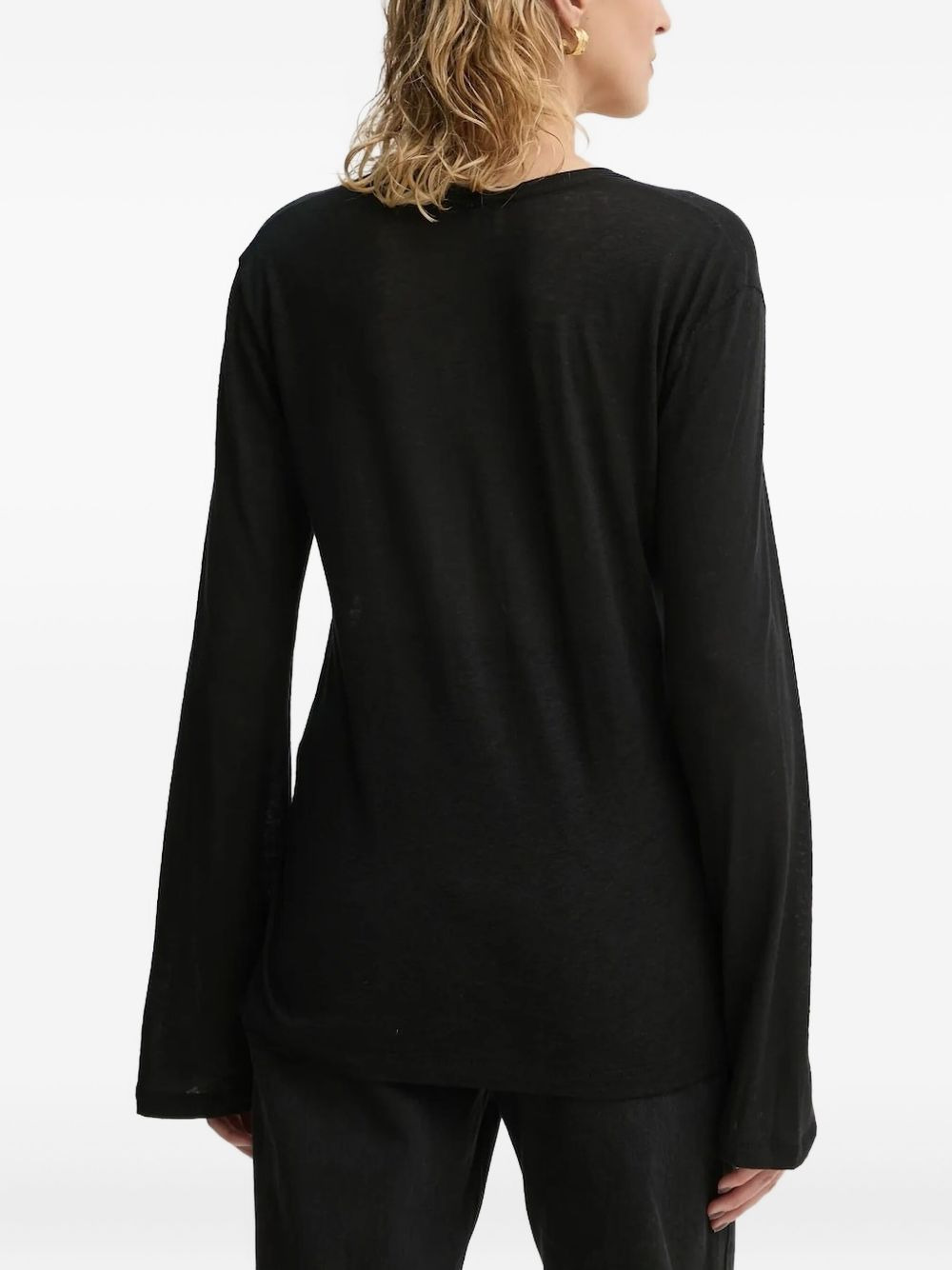 scoop-neck top - 2