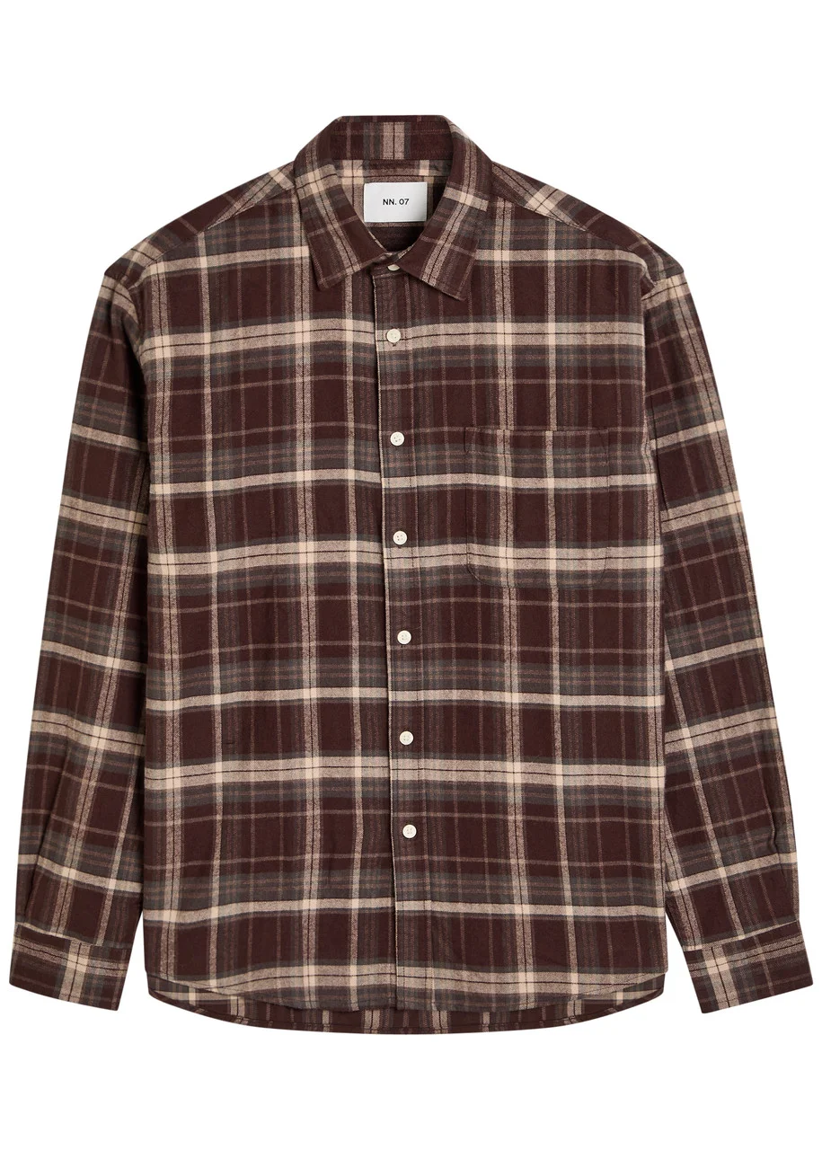 NN07 Deon Plaid Cotton Shirt - 1
