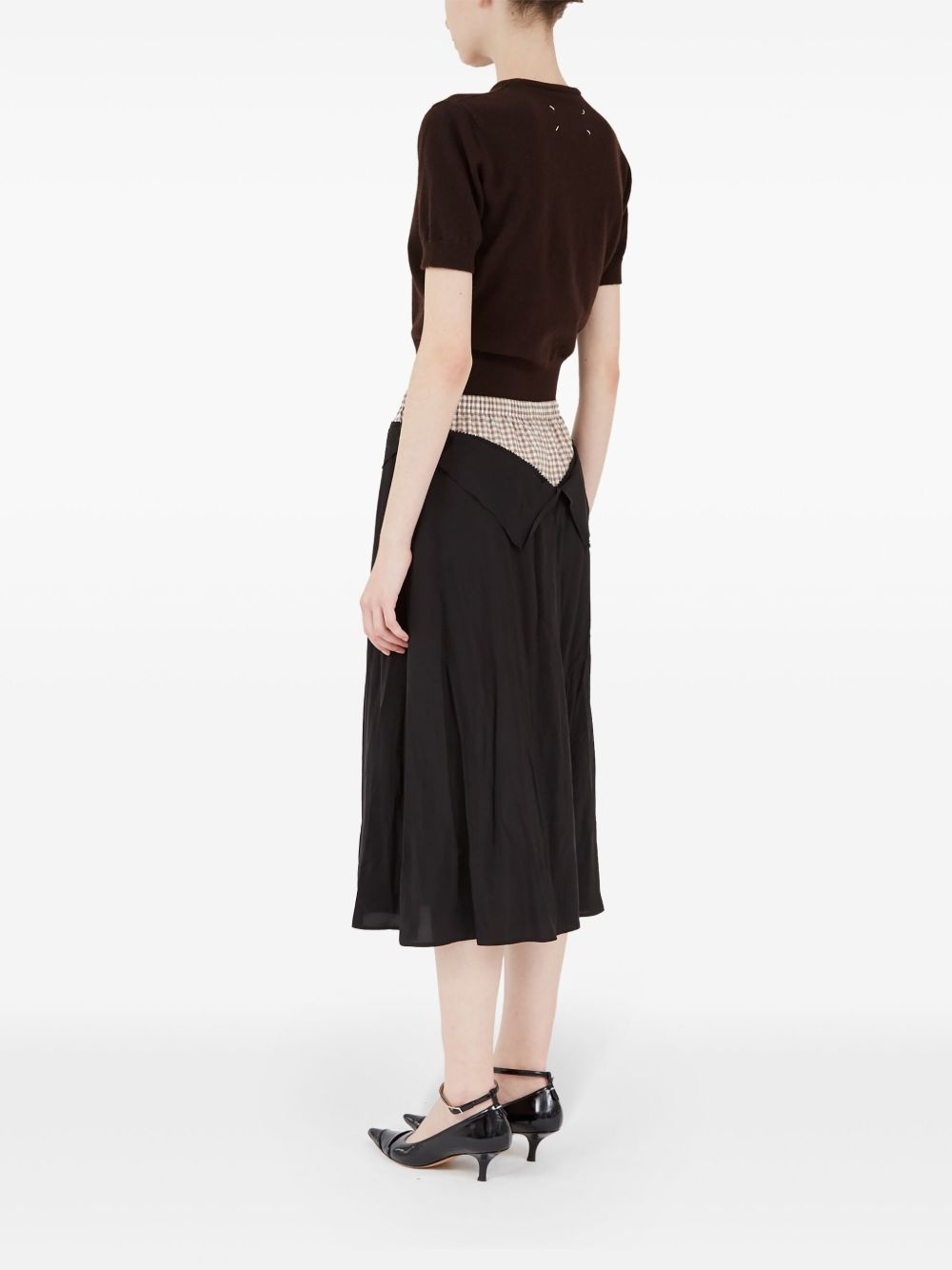 panelled midi skirt - 6