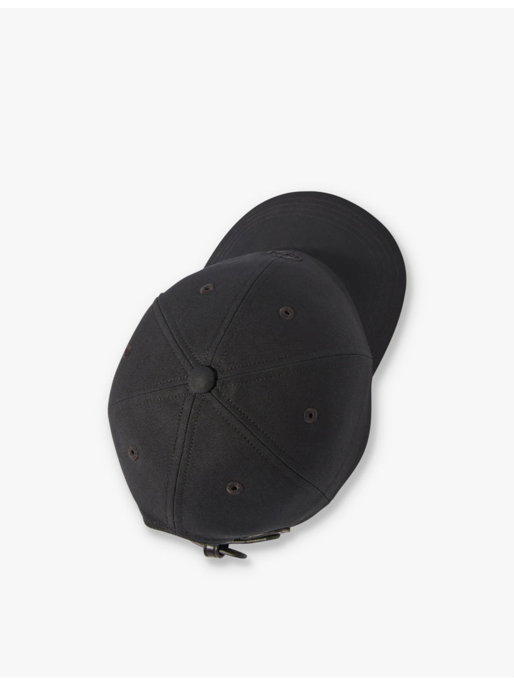 Clover-embroidered cotton baseball cap - 3