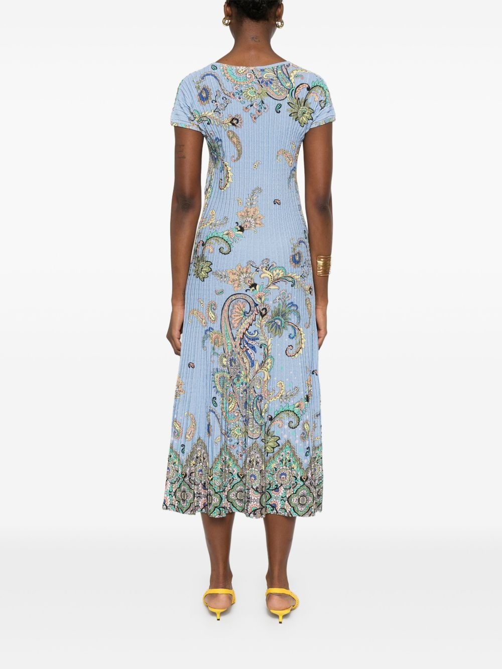 paisley-print midi dress - 4