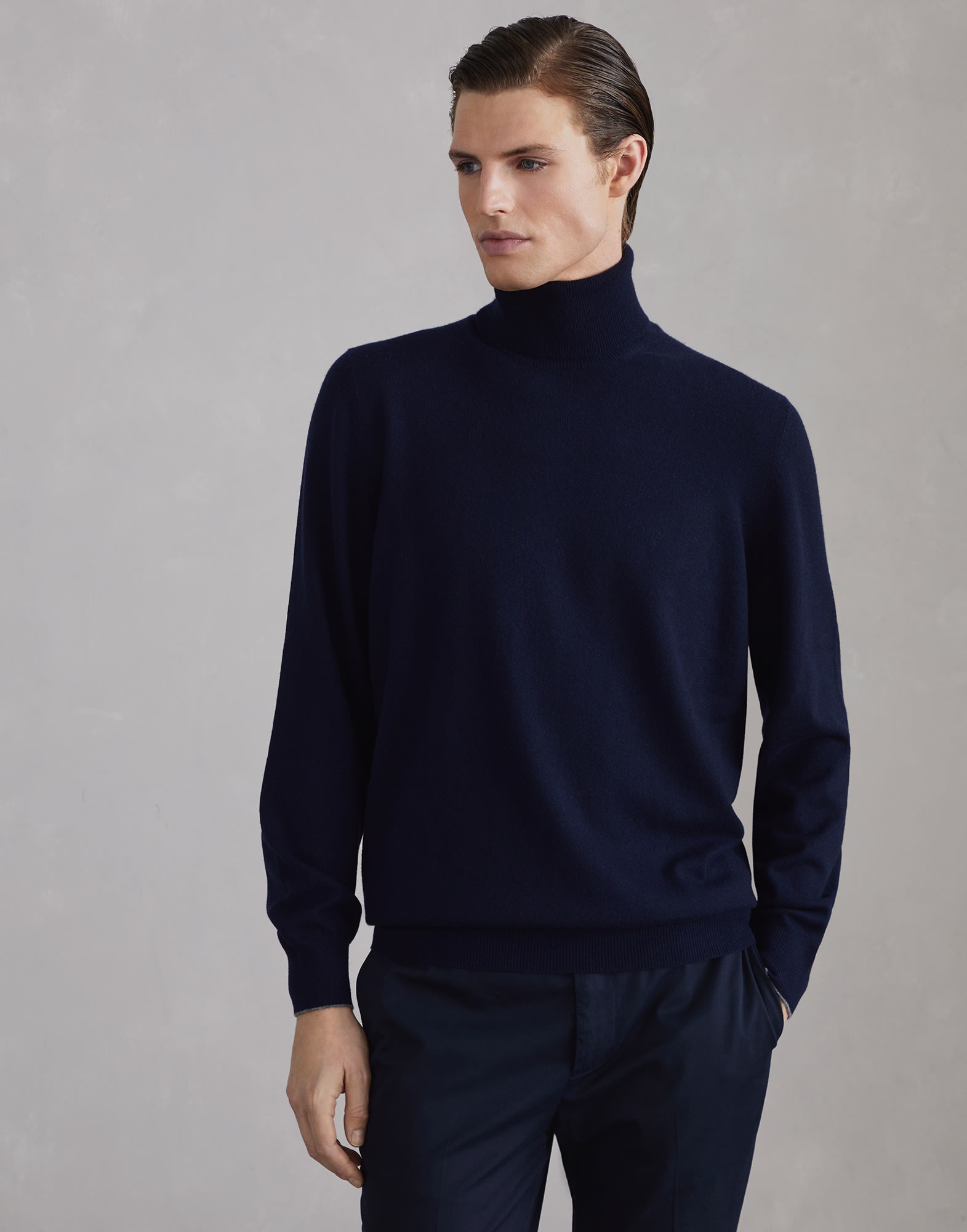 Cashmere turtleneck sweater - 1