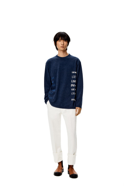 Loewe Embroidered sweater in wool outlook