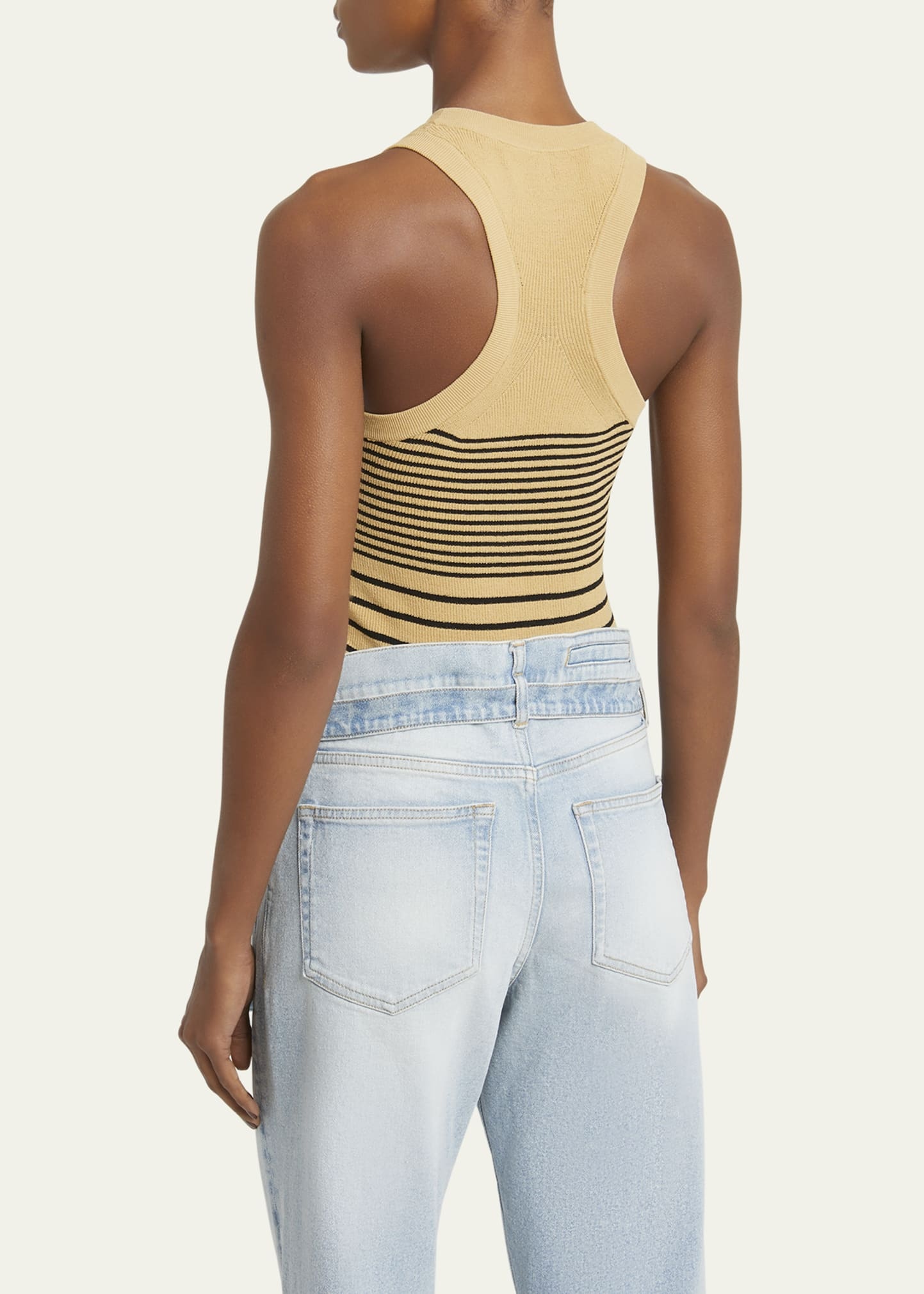 Roberts Stripe Ribbed Matte Tank Top - 3