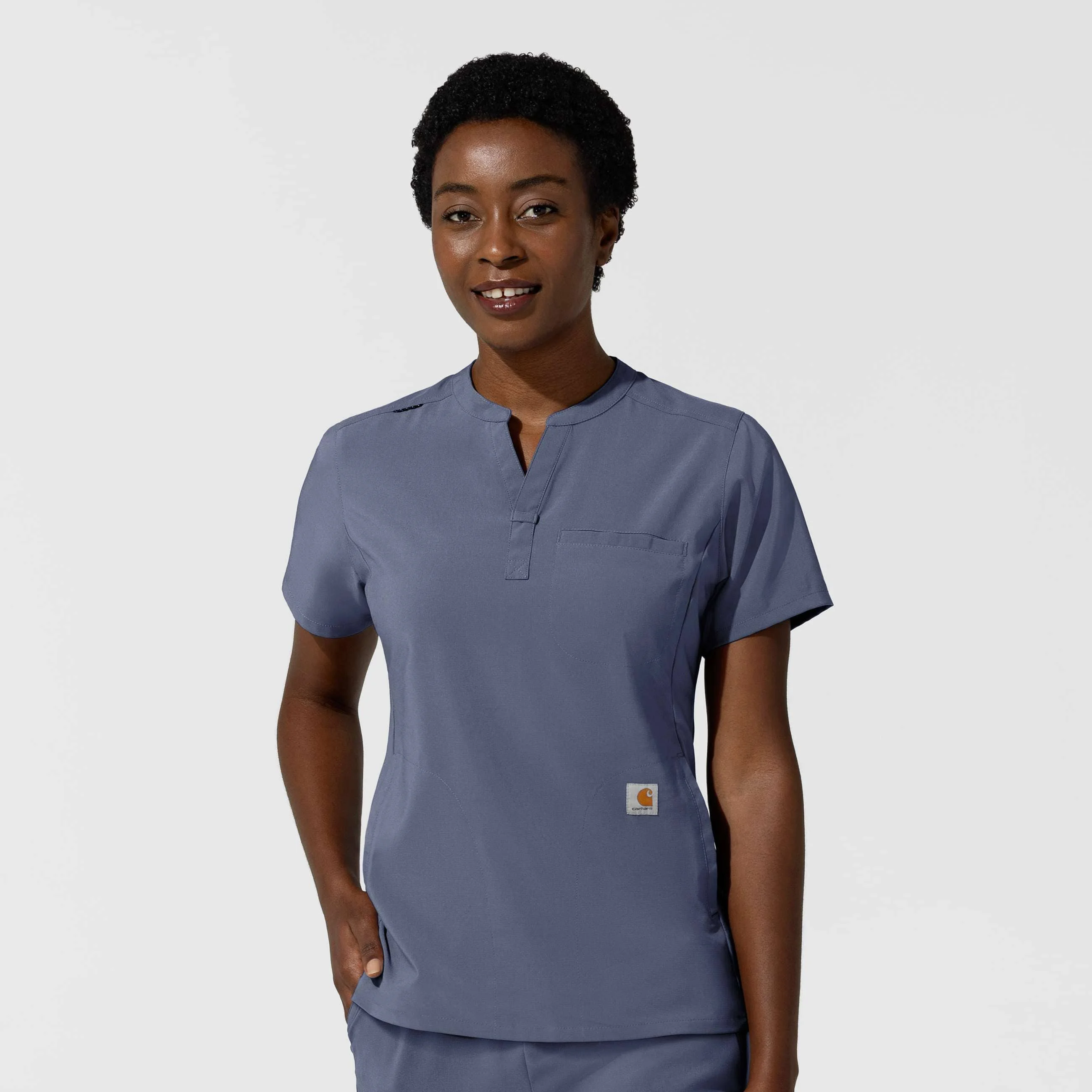 Women's Force Cross-Flex Chest Pocket Scrub Top - 1