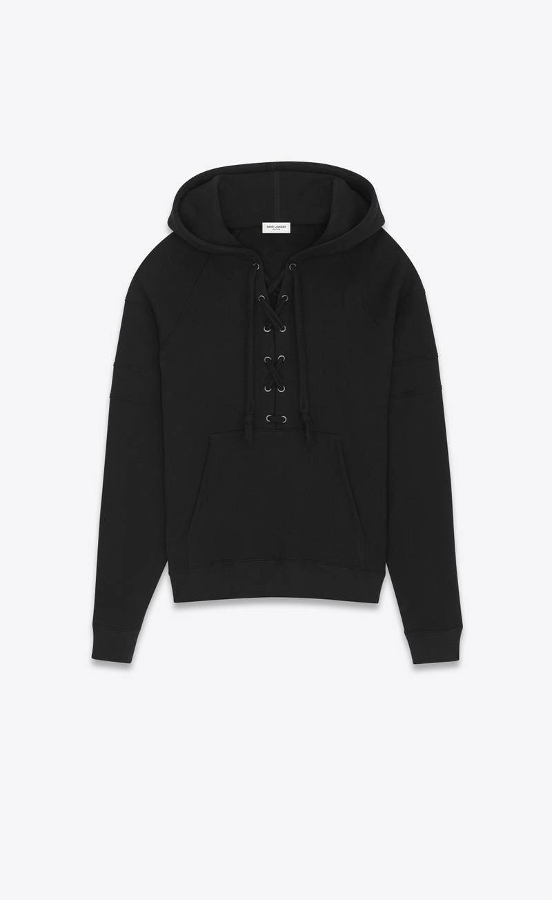laced raglan hoodie 1