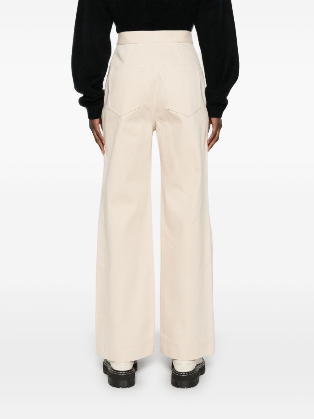 straight-leg trousers - 4
