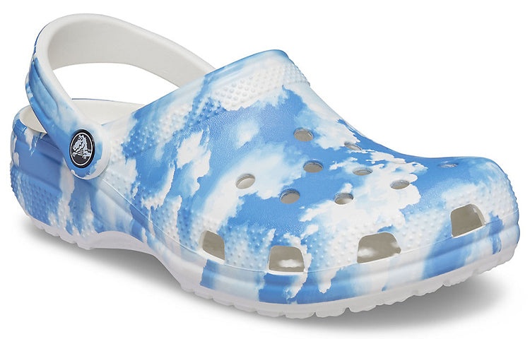 Crocs Classic Sandals Blue White Unisex 'Blue White' 206868-100 - 4