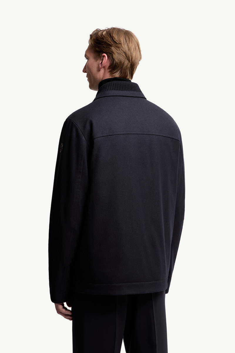 Emilion Wool Blend Hooded Short Down Jacket 5