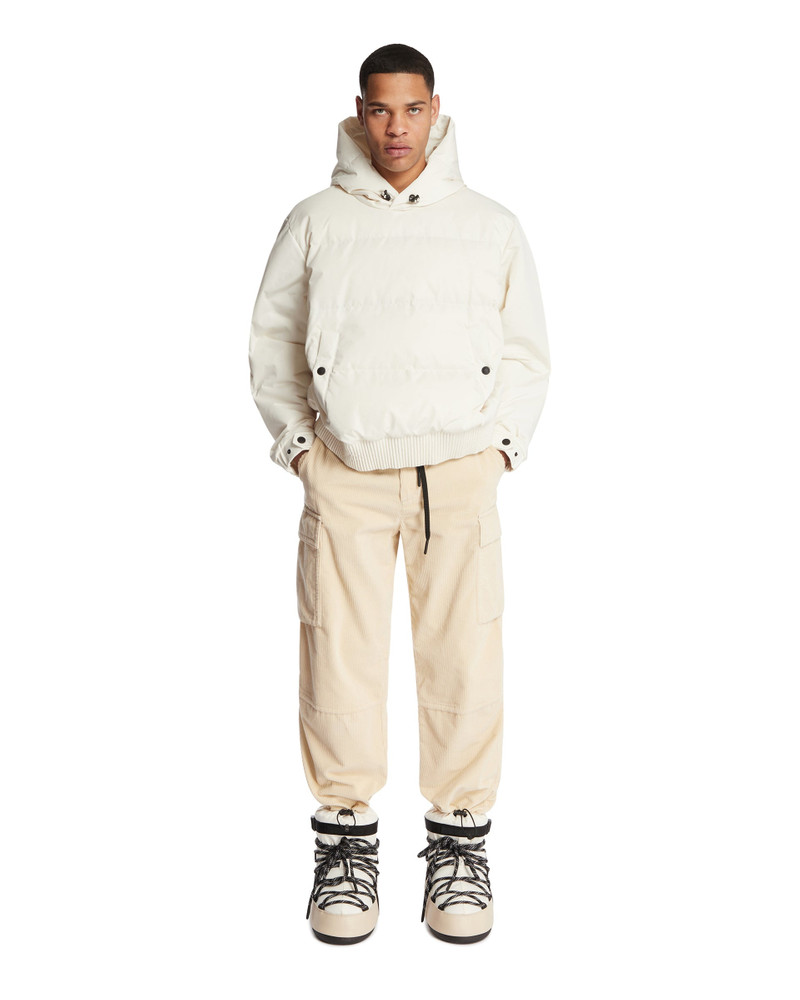 Moncler Grenoble White Hooded Ski Jacket outlook