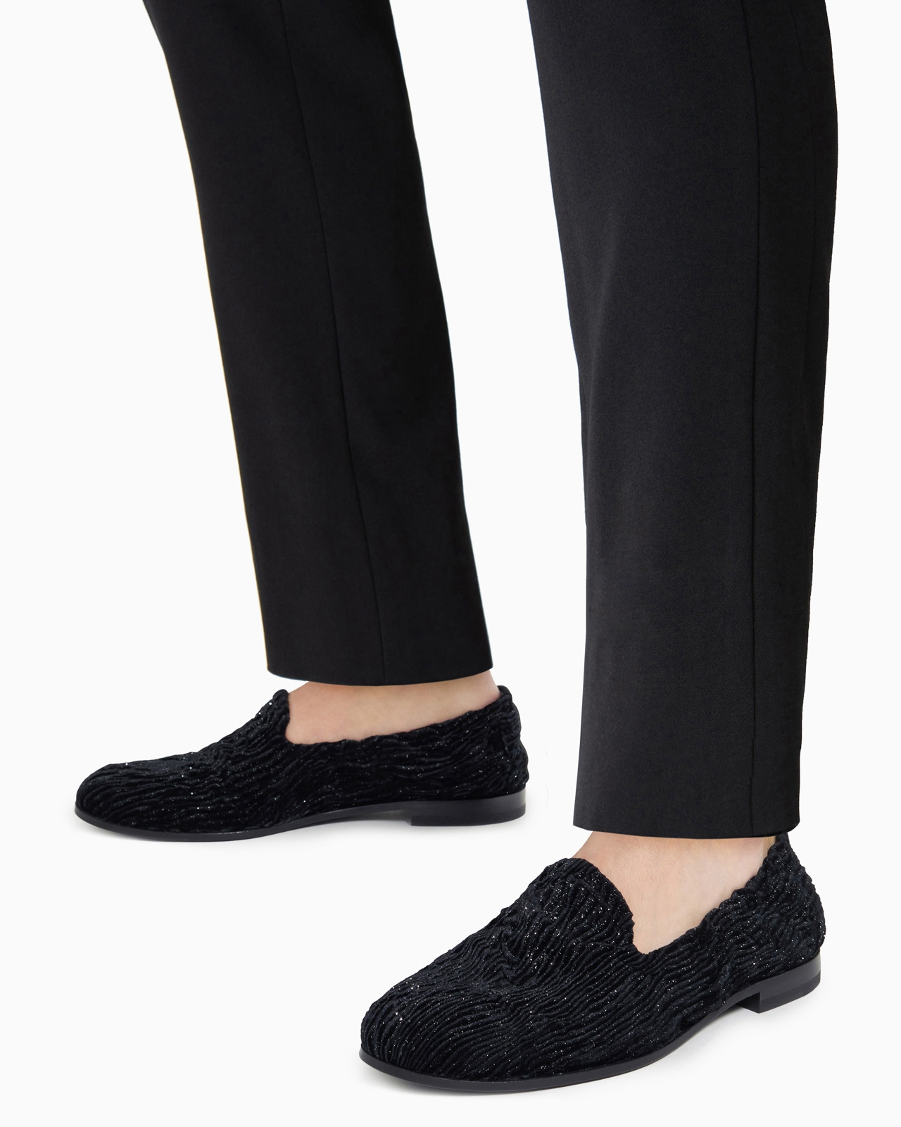 Giorgio’s loafers in textured velvet - 7