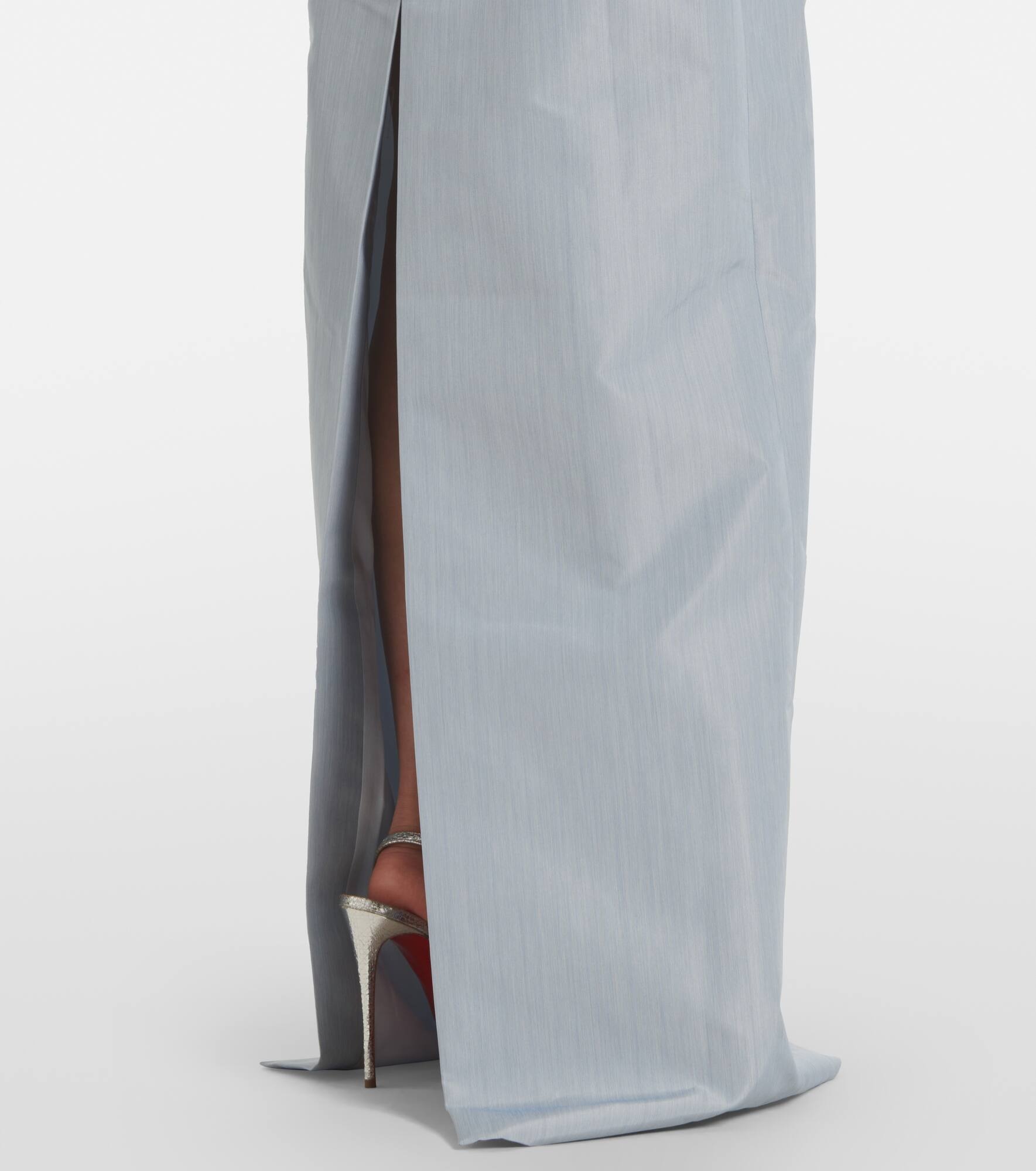 Sarika off-shoulder taffeta gown - 5