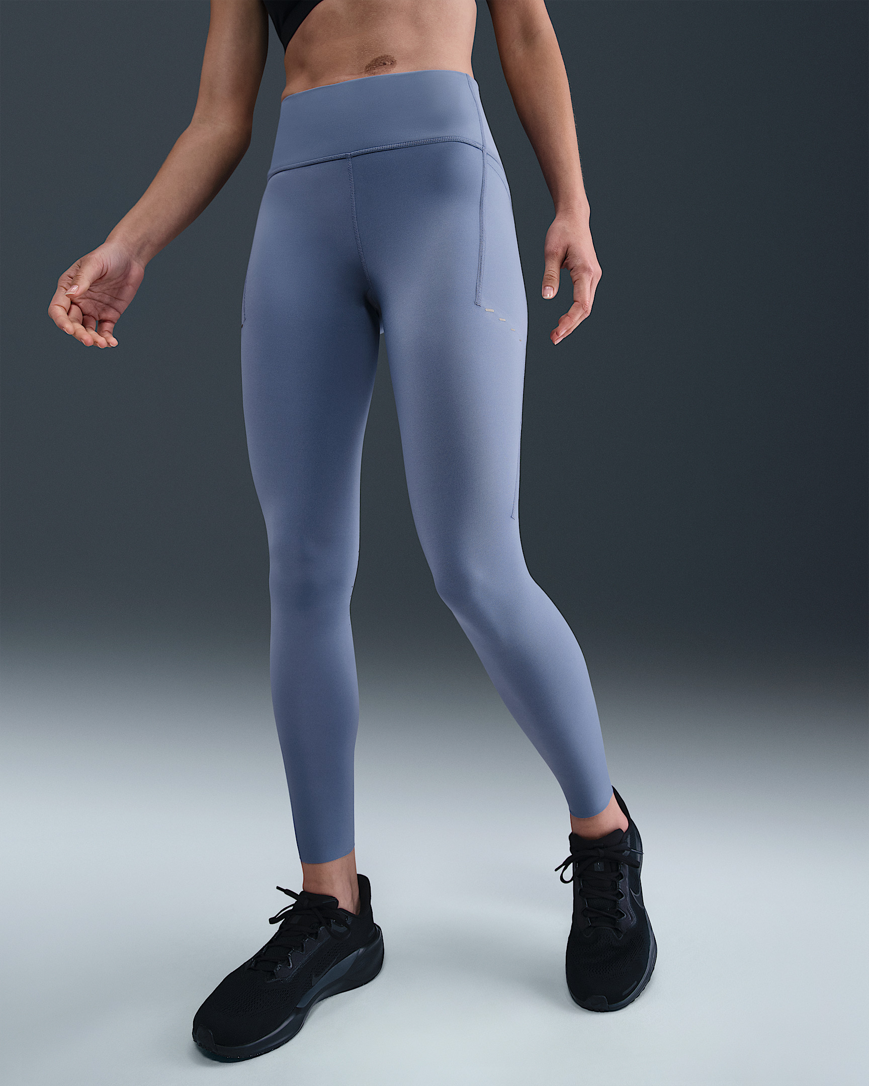 Nike Swift Women's High-Waisted 7/8 Running Leggings with Pockets - 2