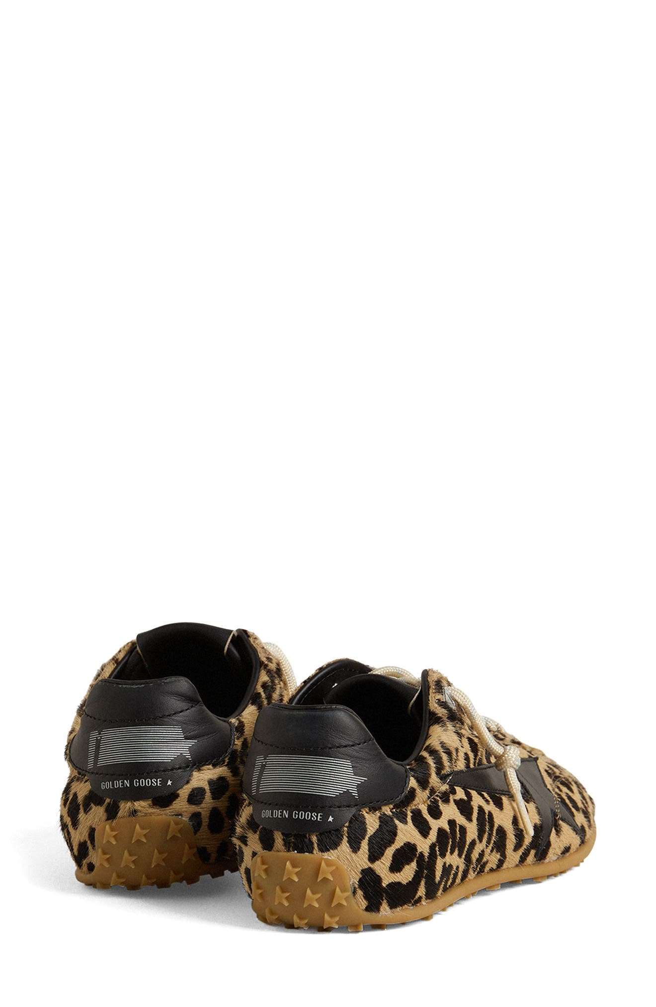 Golden Goose Marathon Speed Genuine Calf Hair Sneaker in Brown/Black Leo at Nordstrom - 2
