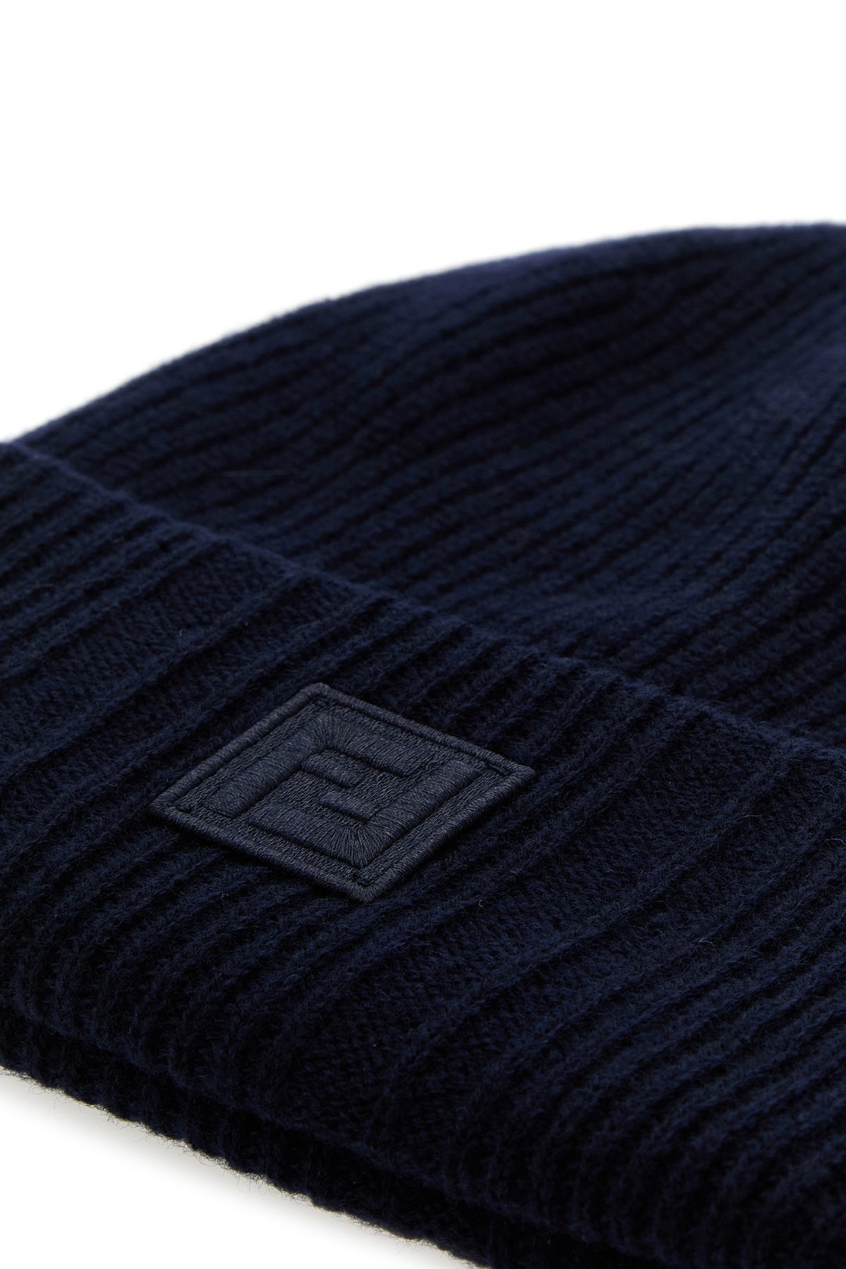 ニットキャップ・ビーニー Fendi Midnight Blue Wool Blend Beanie Hat FENDI Midnight blue wool blend beanie hat | wananluxury
