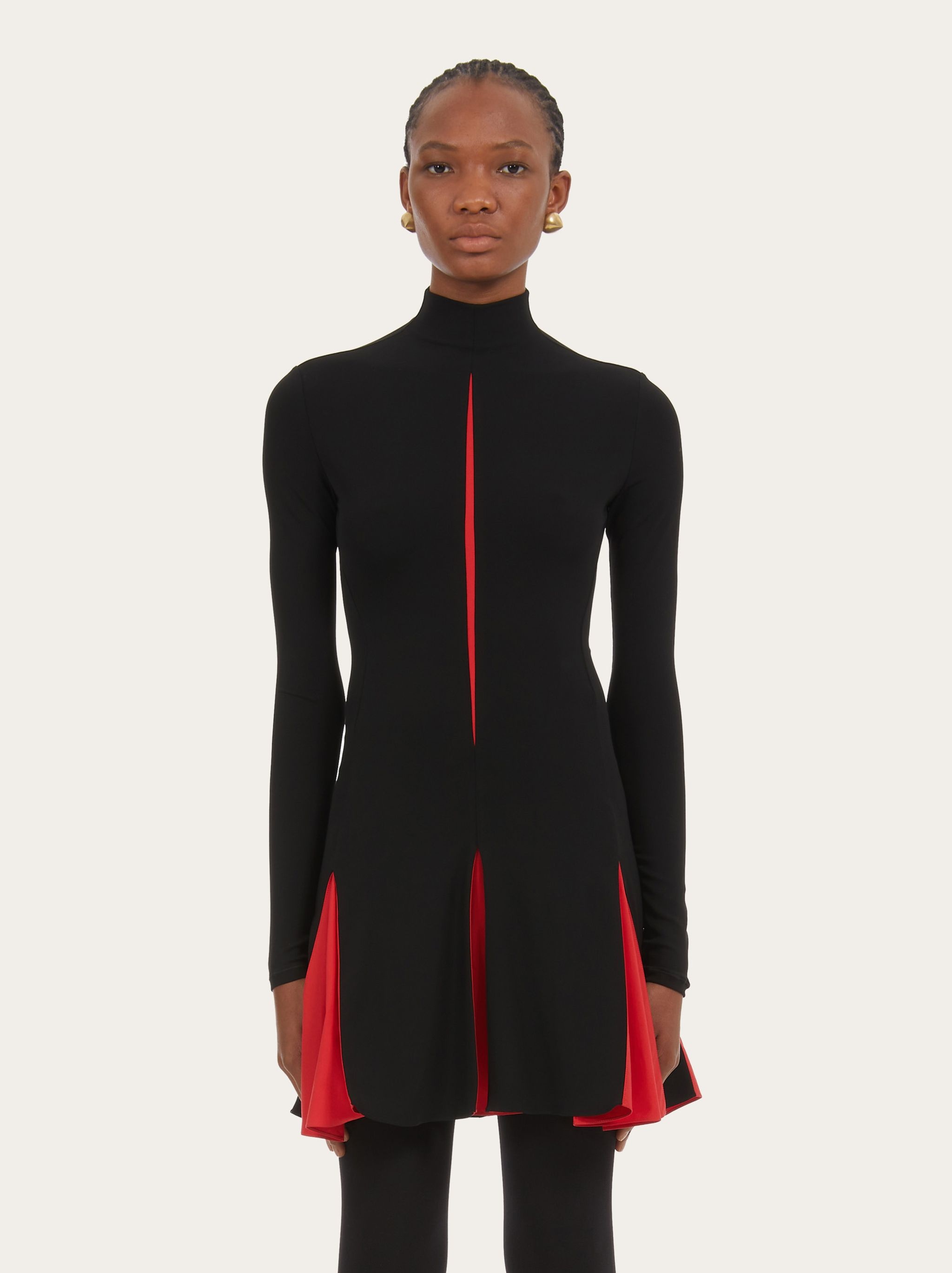 Dress with contrasting inserts - 2