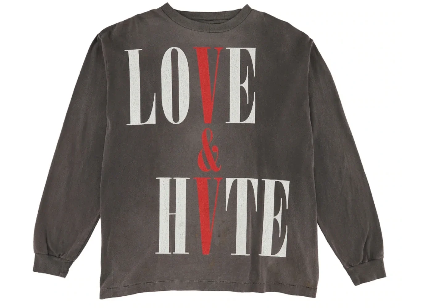 Saint Mxxxxxx x VLONE Love & Hate L/S Tee Black - 1