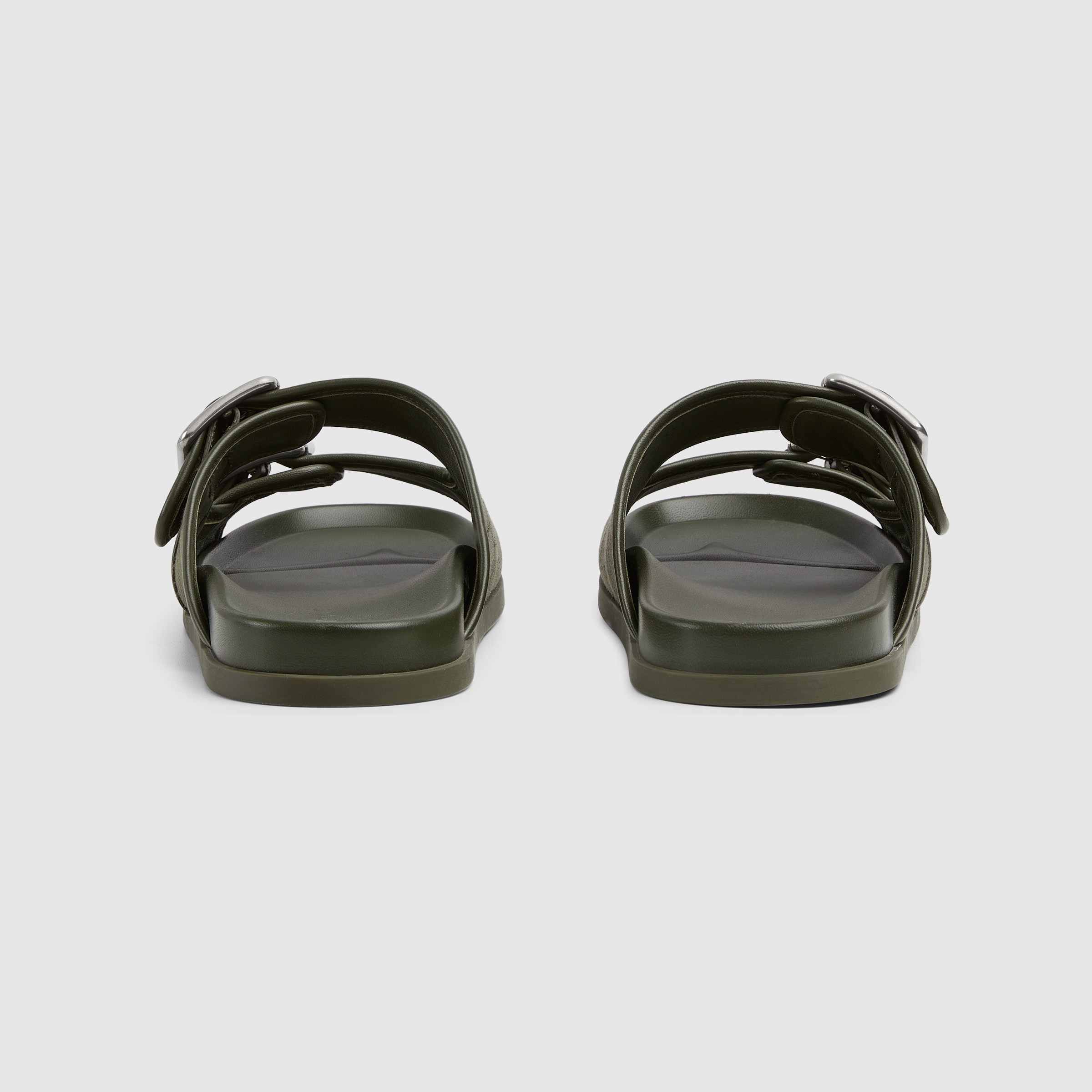 Men's slide sandal with buckles - 4
