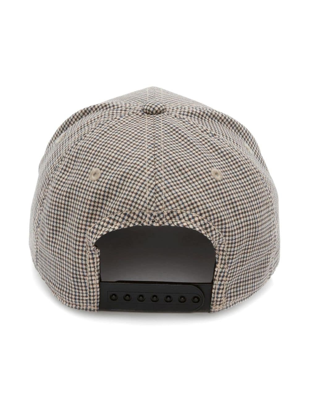 dogtooth check wool cap - 2