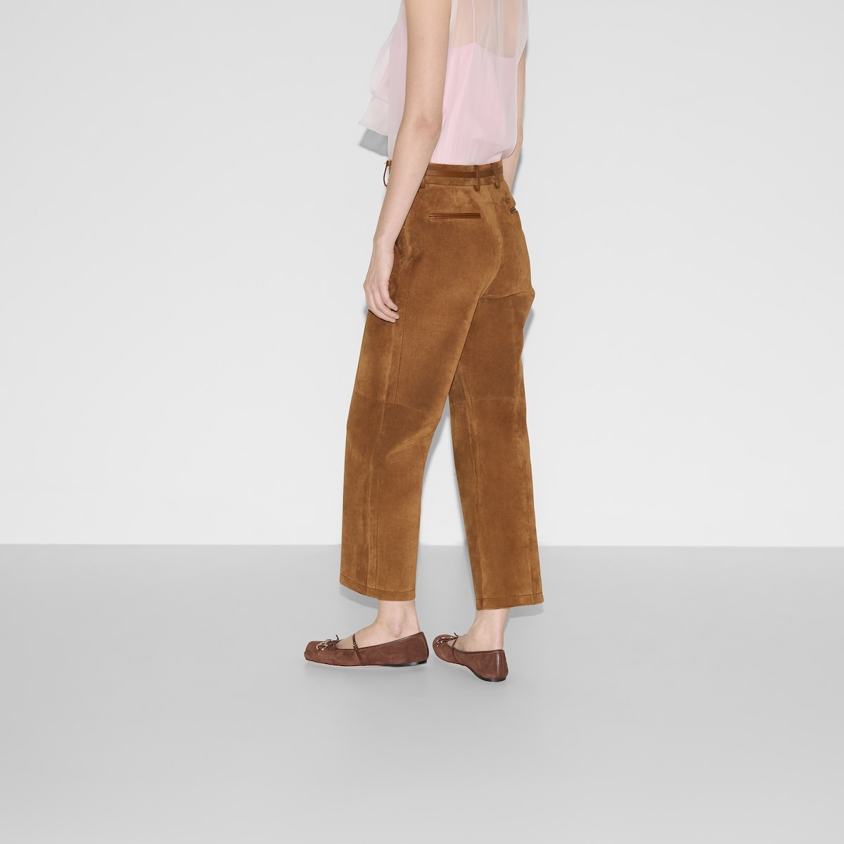 Suede pant with Horsebit - 4