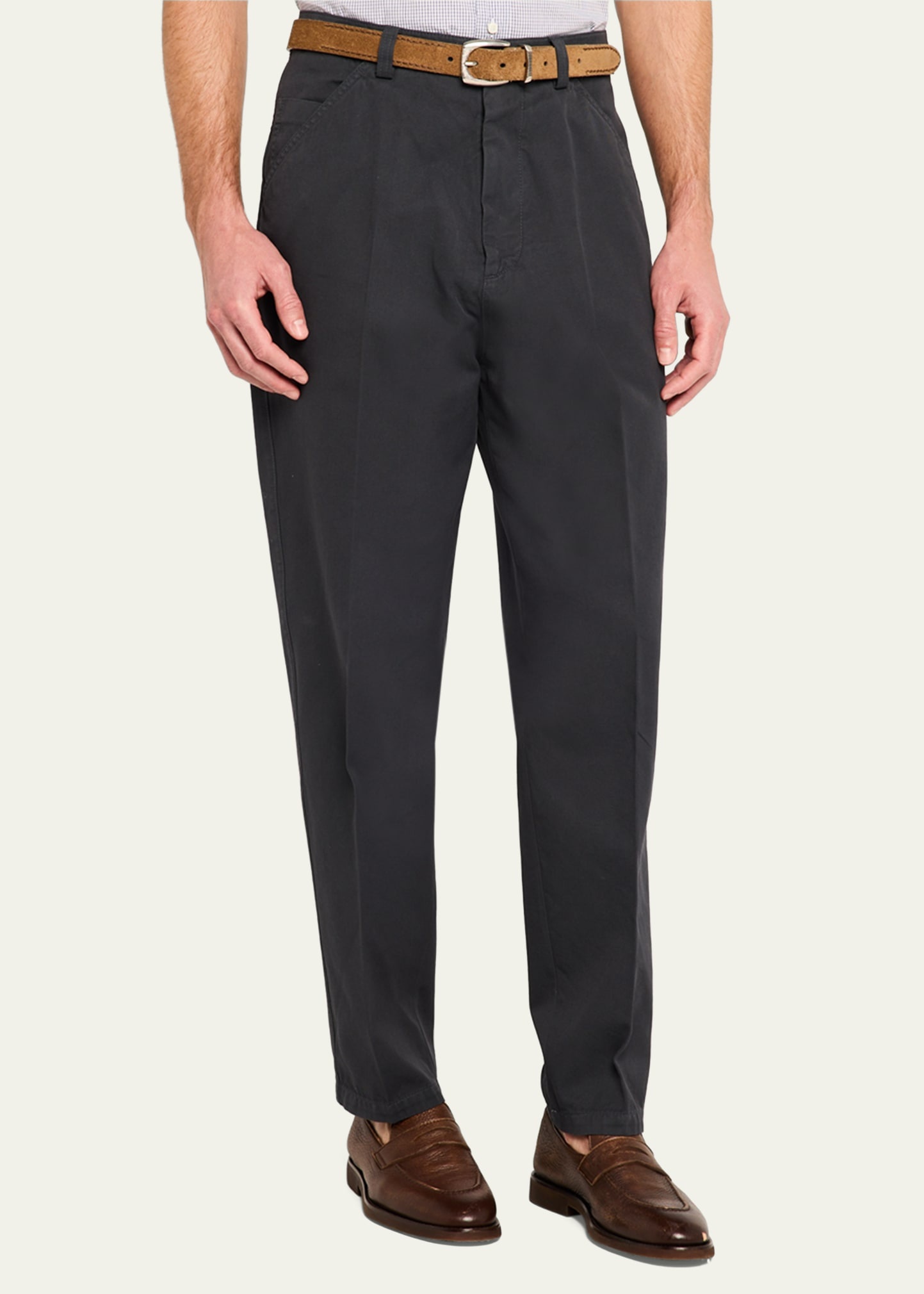 Men's Exclusive Cotton Five-Pocket Pants - 4