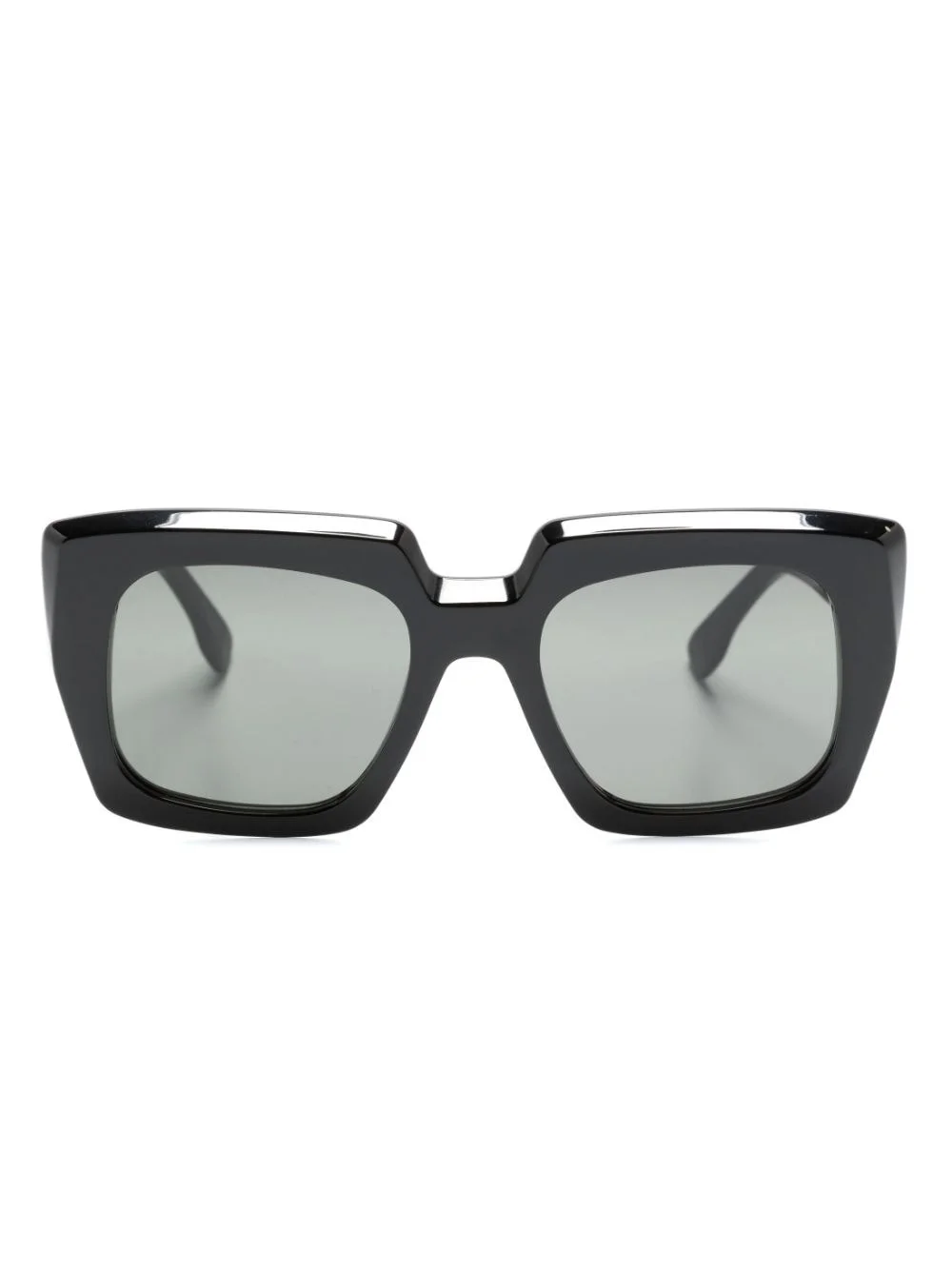 logo-print square-frame sunglasses - 1
