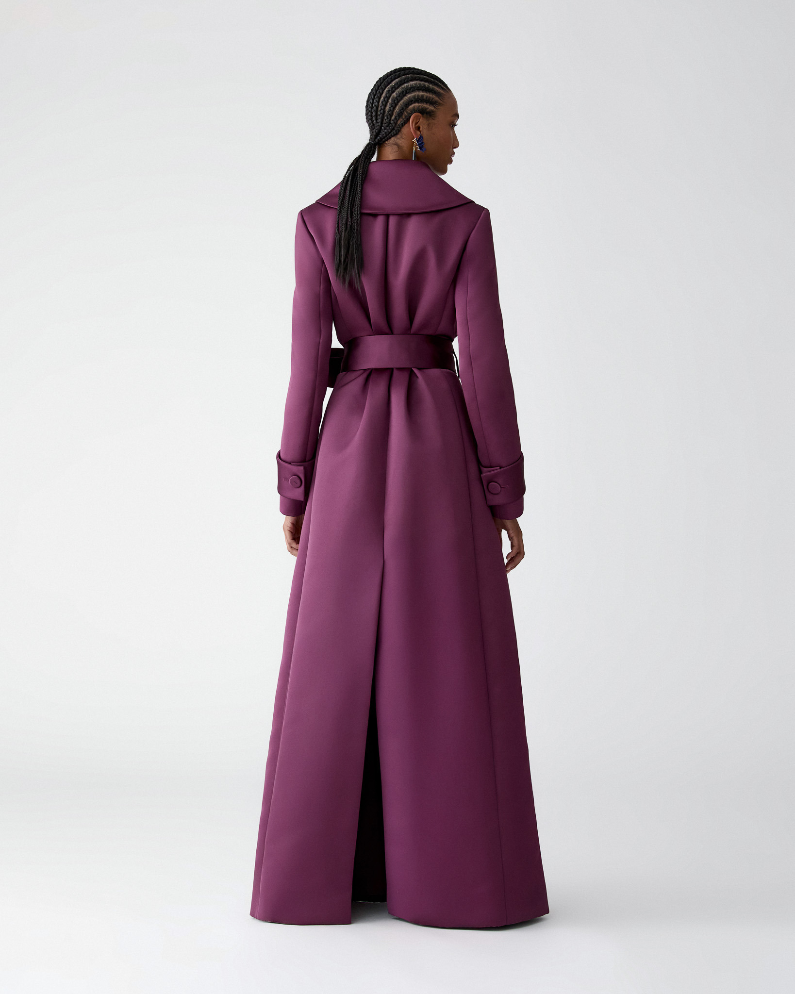 Satin Trench Coat - 3