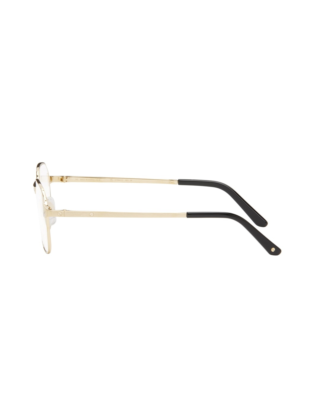 Gold Square Glasses - 3