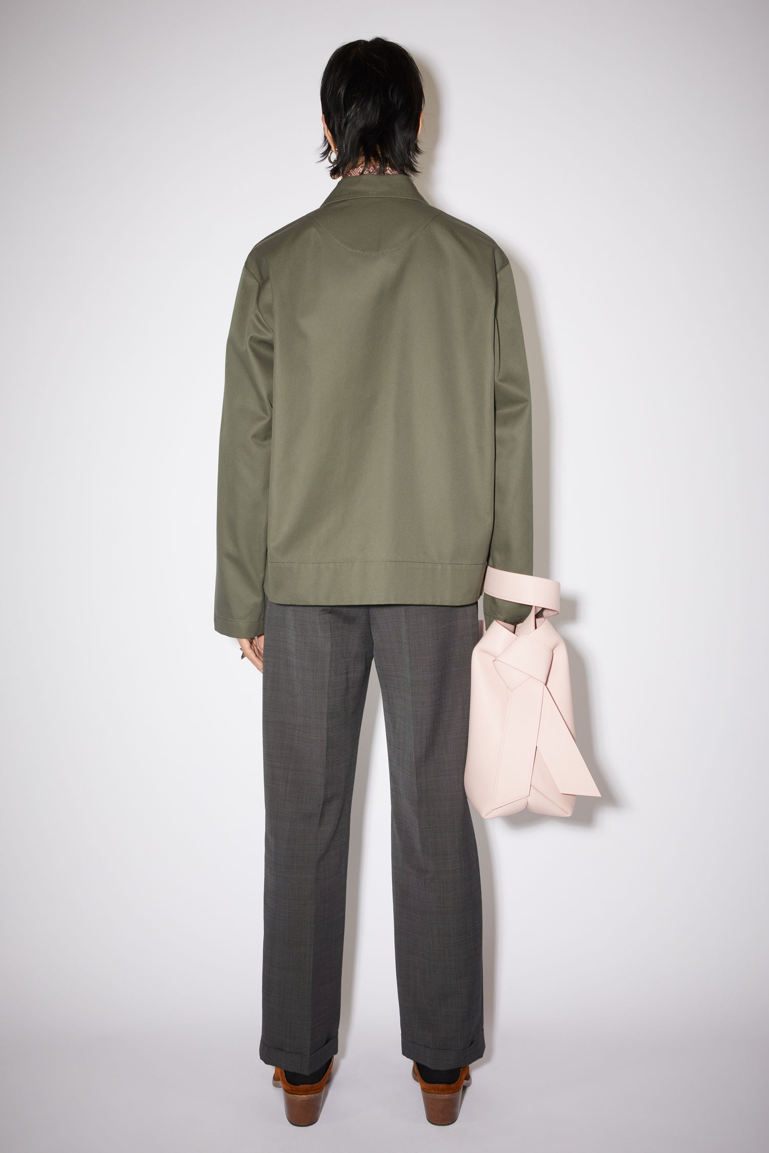 Cotton twill jacket - Olive green - 3