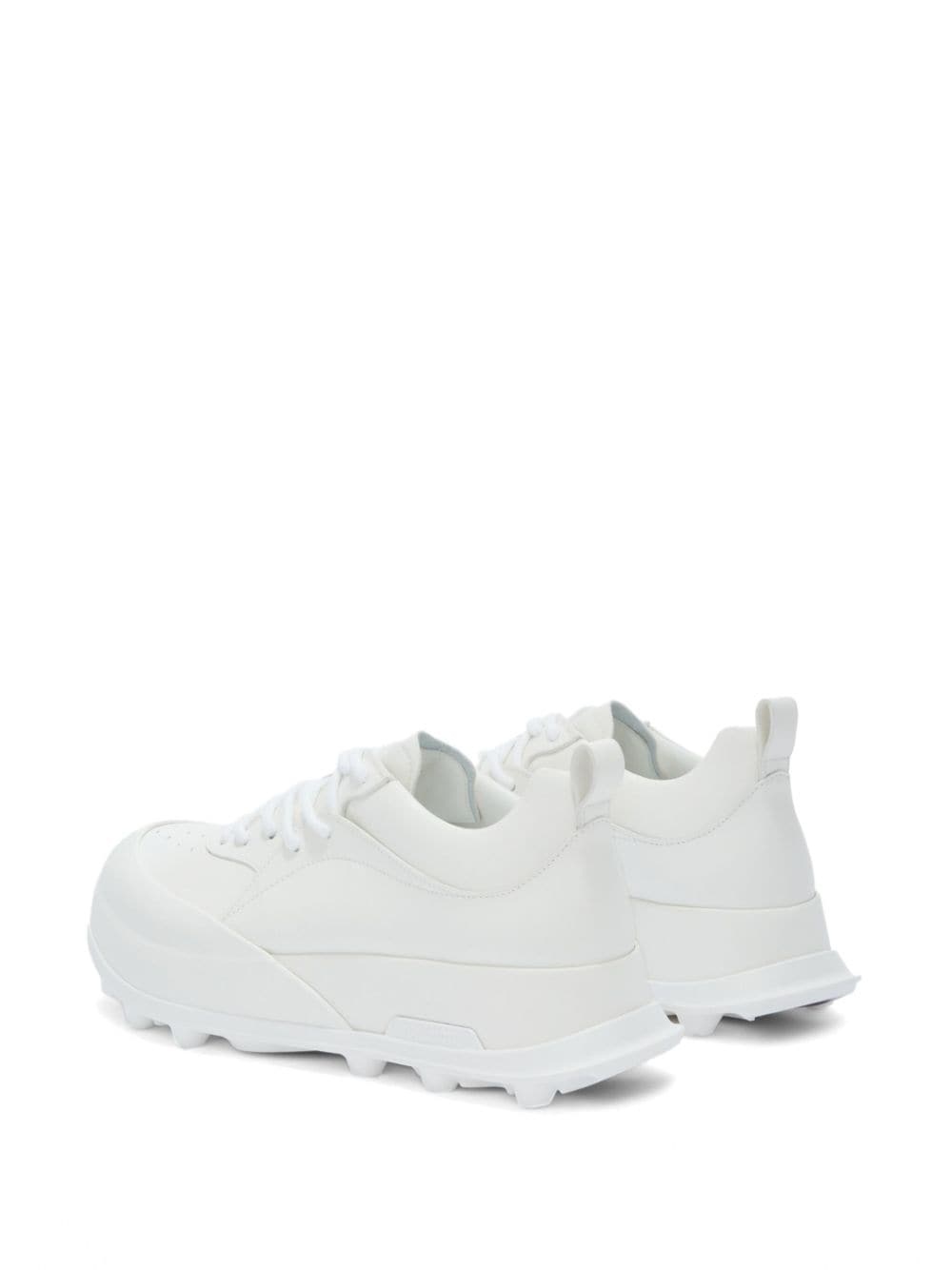 chunky panelled leather sneakers - 3