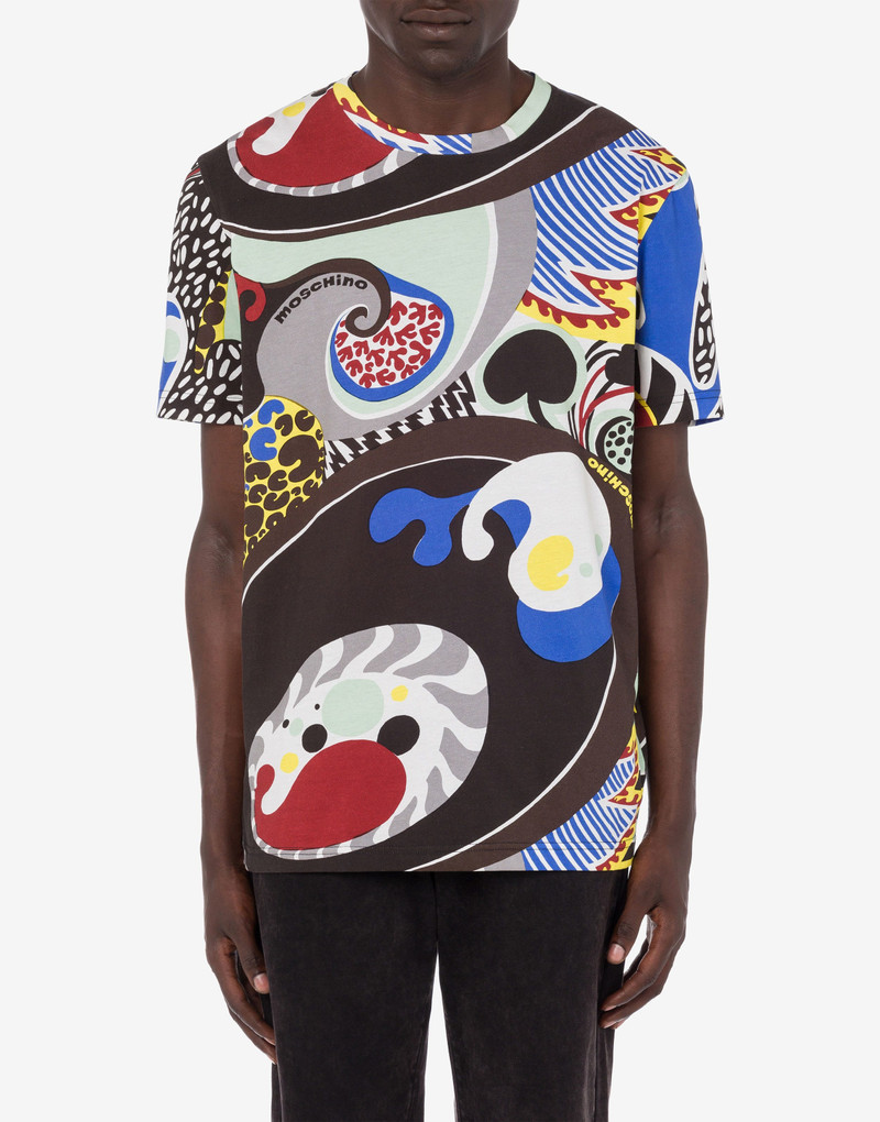 Moschino PSYCHEDELIC PRINT JERSEY T-SHIRT outlook