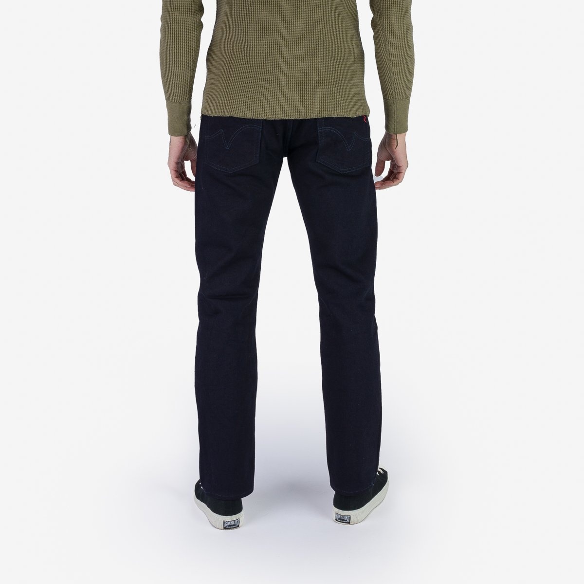 IH-777S-14ii 14oz Selvedge Denim Slim Tapered Cut Jeans - Indigo/Indigo - 3