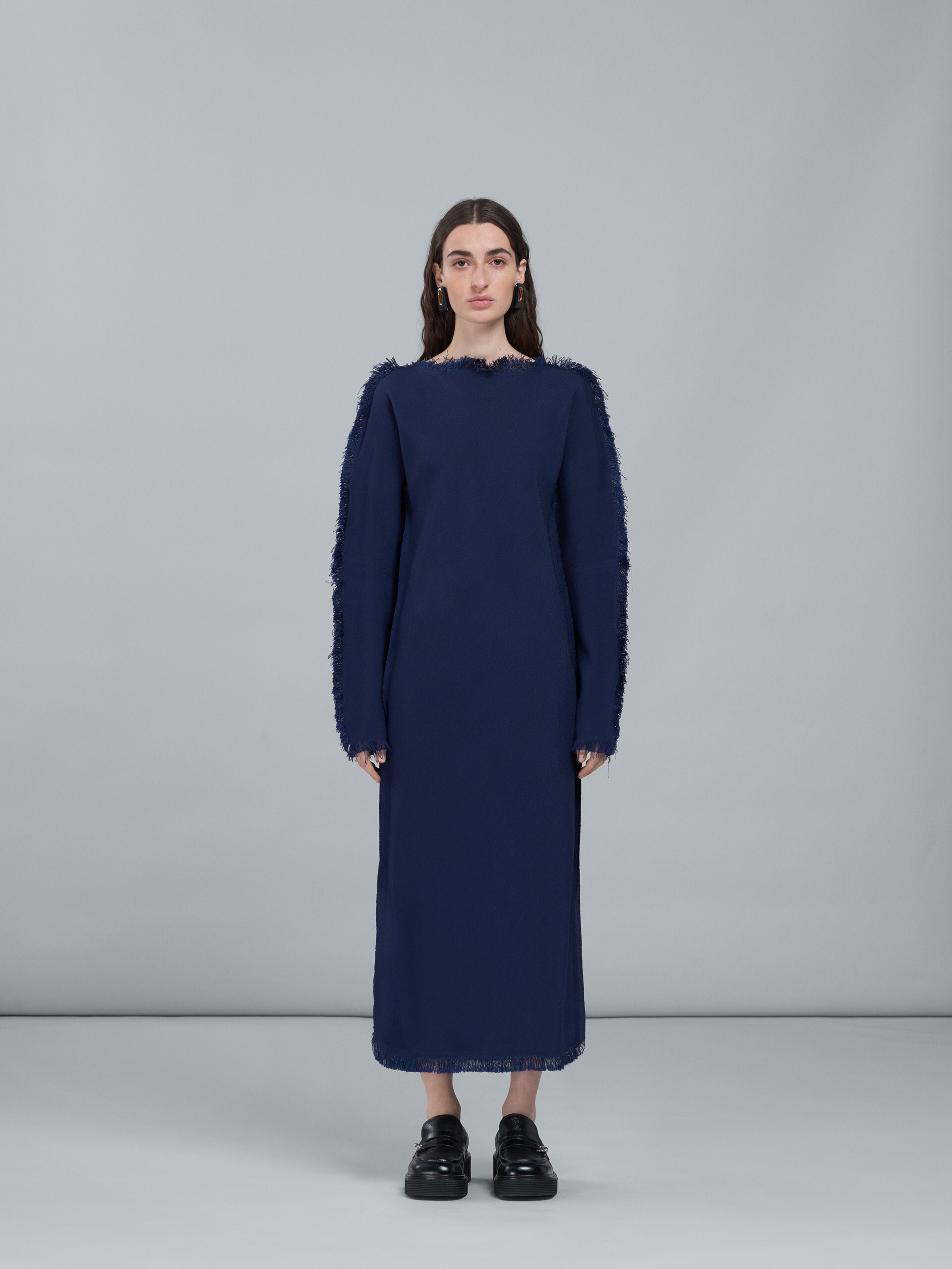 VISCOSE SABLÉ DRESS - 2