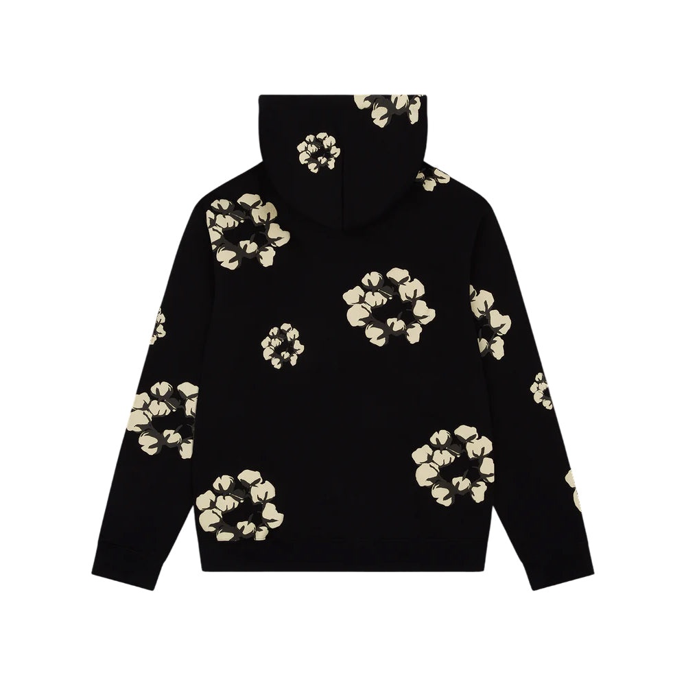 Denim Tears x Cactus Plant Flea Market Cotton Wreath Hoodie 'Black' DTCT-6048 - 2