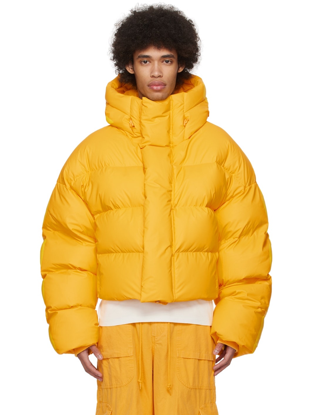 Yellow MML Down Puffer Jacket - 1