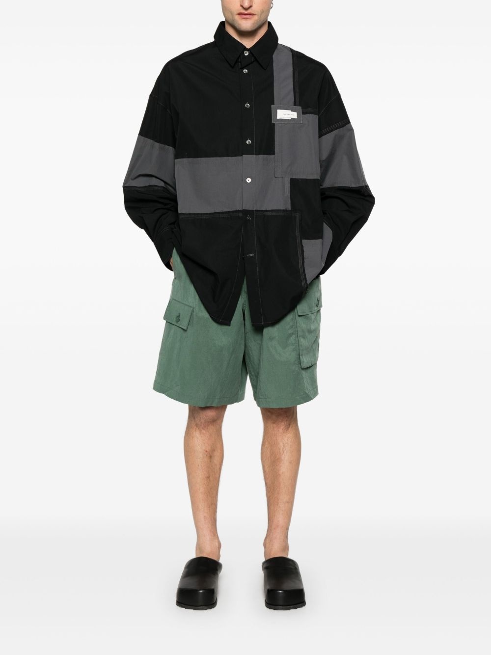 twill cargo shorts - 2