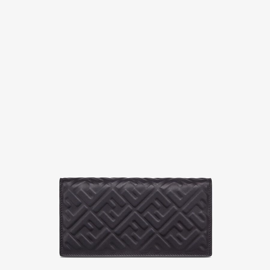 Black nappa leather wallet - 1