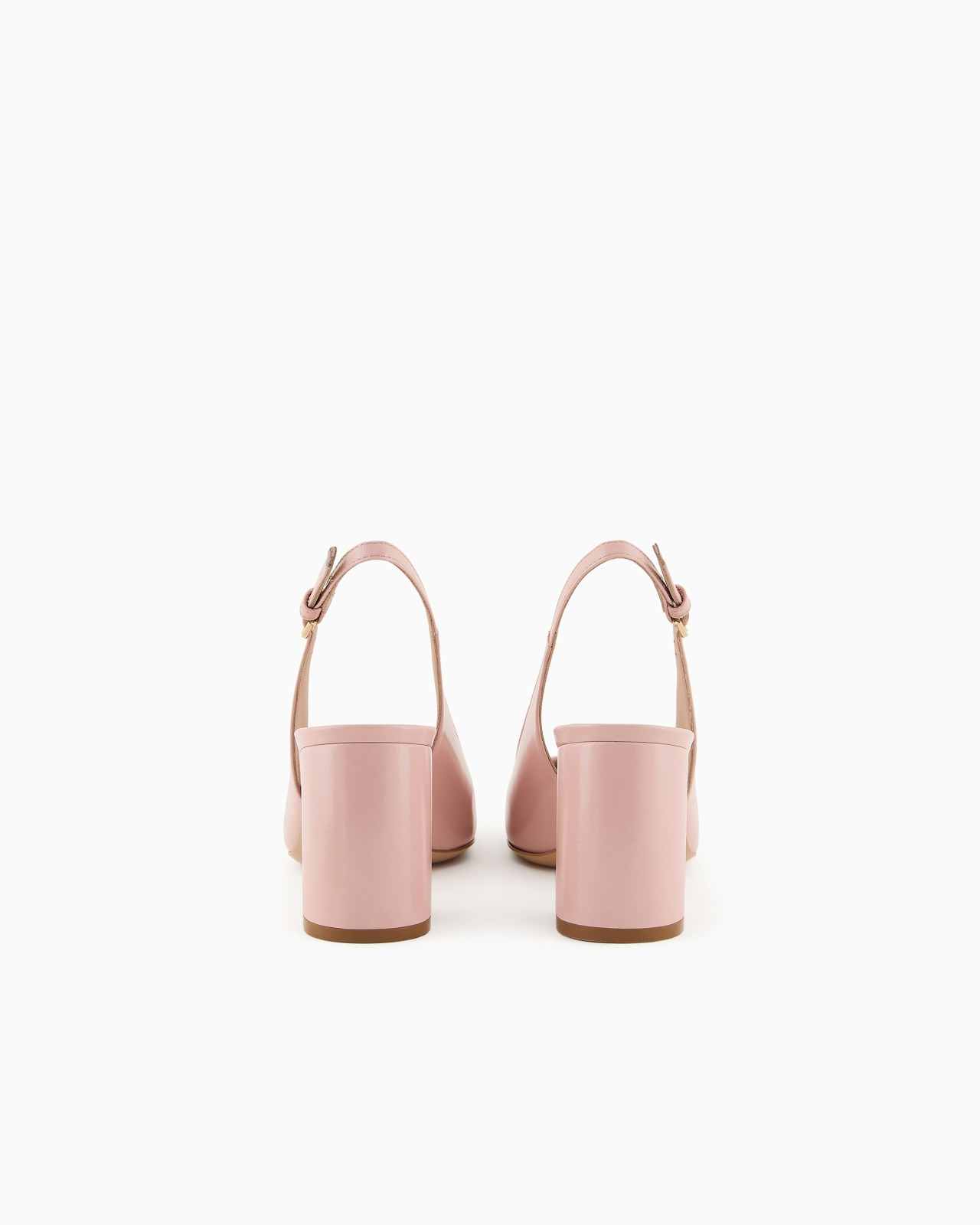 Patent leather slingback court shoes - 4