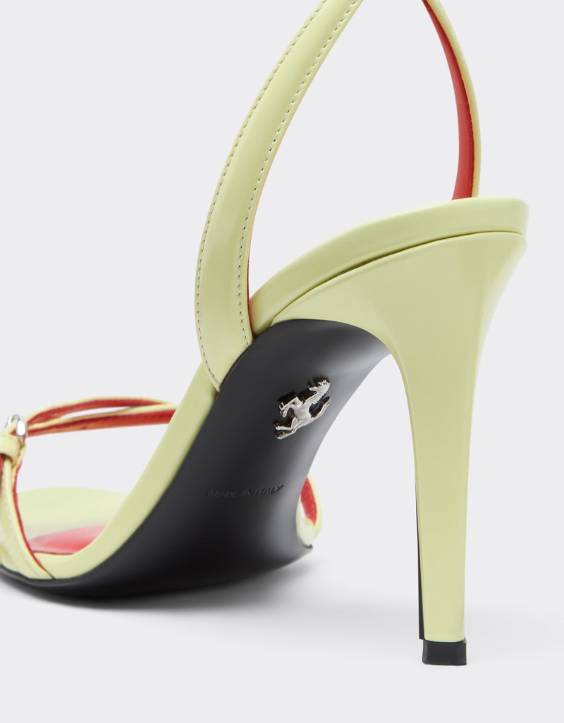 Glossy leather sandals 5