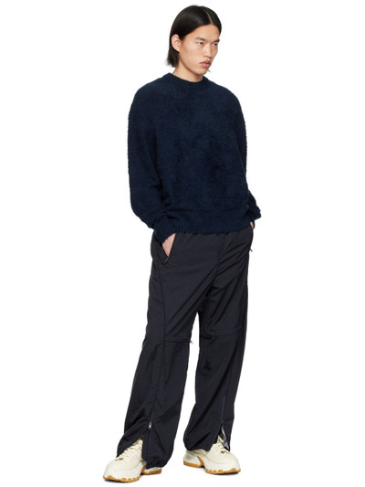 Wooyoungmi Navy Hairy Sweater outlook