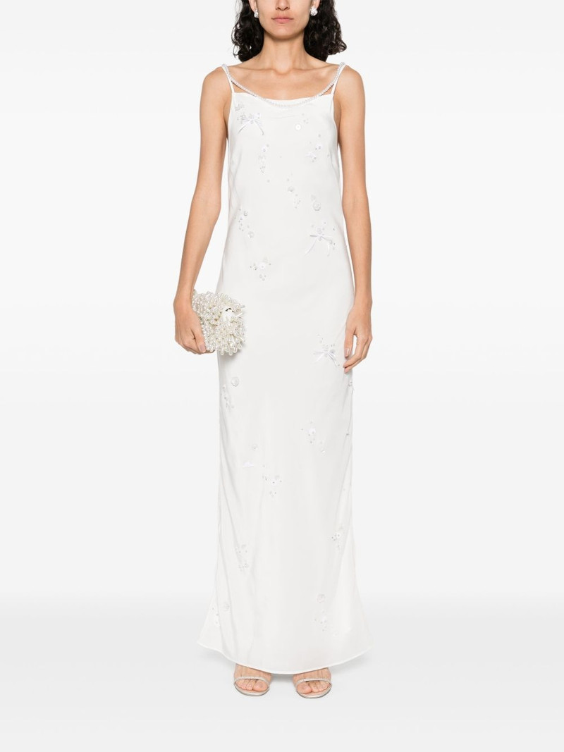 BERNADETTE pearl-embroidered maxi dress outlook