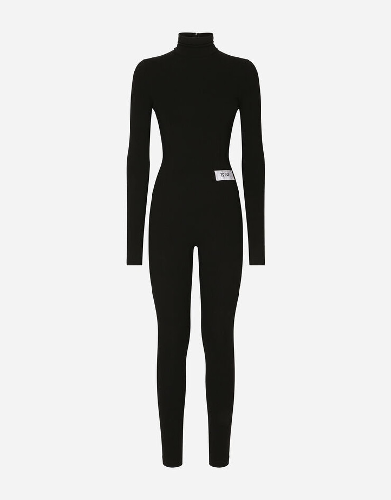 Stretch jersey Milano rib jumpsuit 1