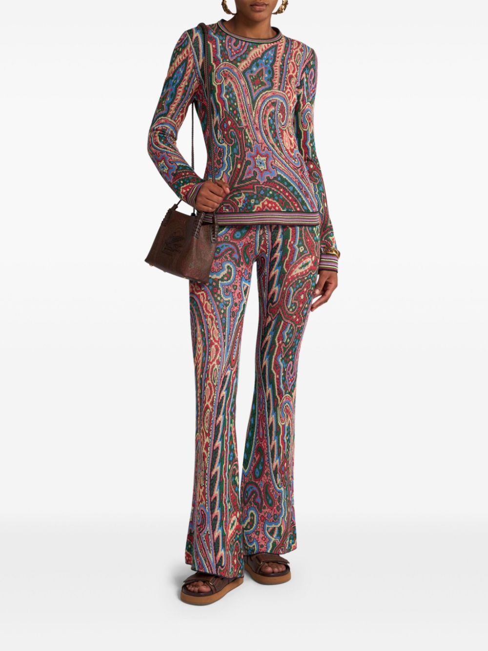 paisley-jacquard sweater - 2
