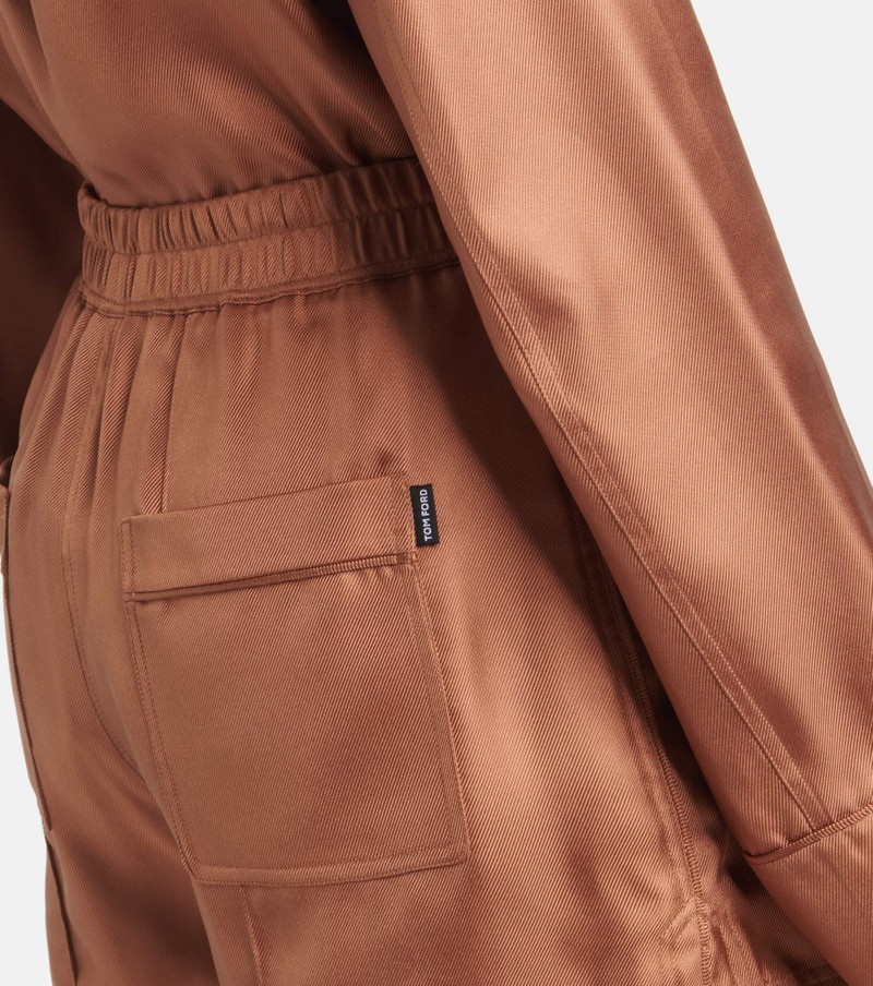 Silk twill shorts 5
