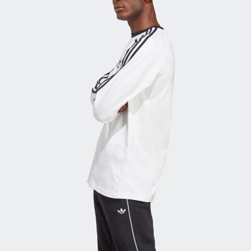 adidas Adicolor Classics 3-Stripes Long Sleeve Tee 'White' IA4879 - 5